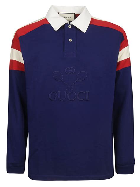 gucci polo top|Gucci long sleeve polo.